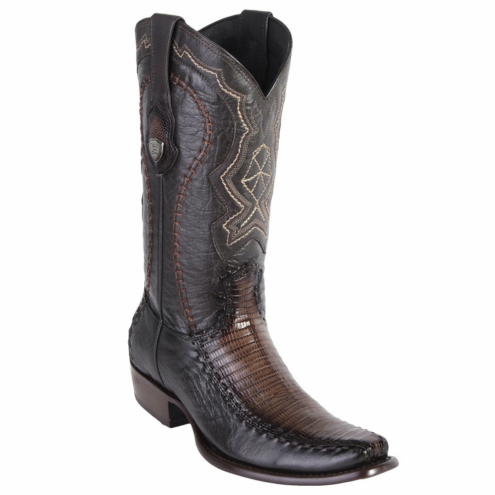 Lizard Dubai Toe Mens Cowboy Boots 2 Lizard Dubai Toe Mens Cowboy Boots - Image 2