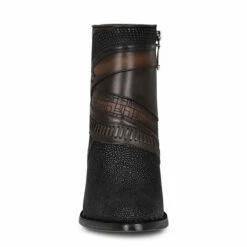 Stingray Women's Black Booties -cowboy boots shop 3F86MA front view