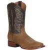 Tan Square Toe Boots