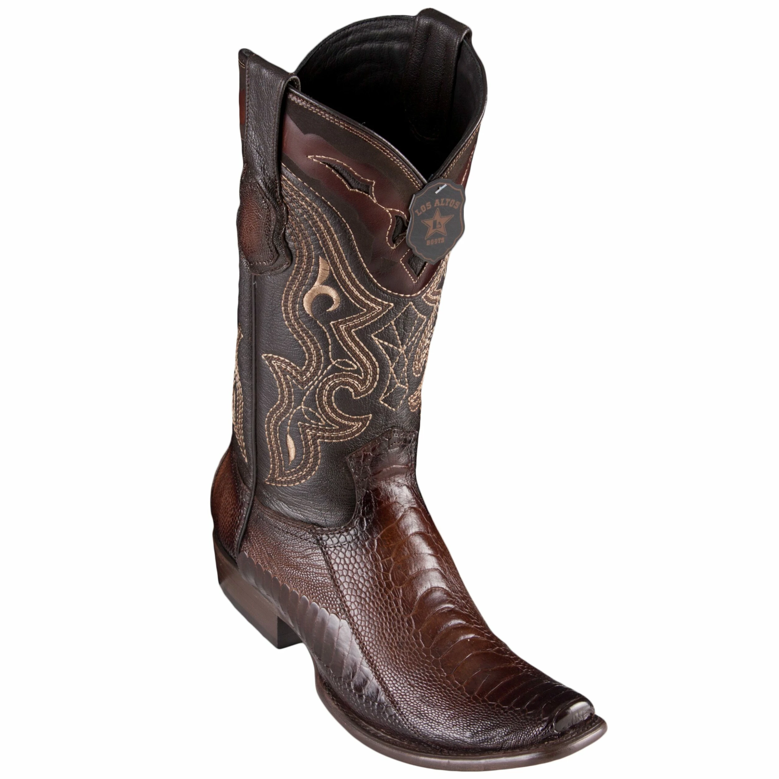 Brown Ostrich Leg Boots 1 Brown Ostrich Leg Boots