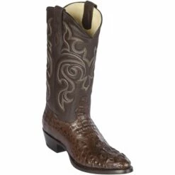 Brown Caiman Horn-Back R-Toe