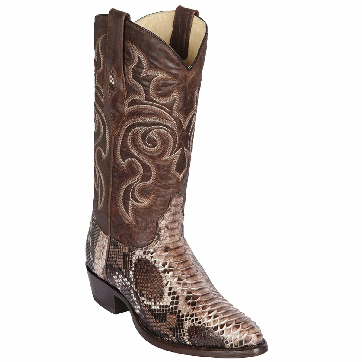 Brown Snakeskin Boots R-Toe 1 Brown Snakeskin Boots R-Toe