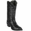 Black Lizard Cowboy Boots J-Toe