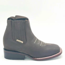 Woman's Ankle Square Toe -cowboy boots shop AbolengoLadiesCrazyChocolateAnkleBootsside