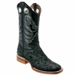 Hand-Tooled Boots -cowboy boots shop Bota cincelada Black