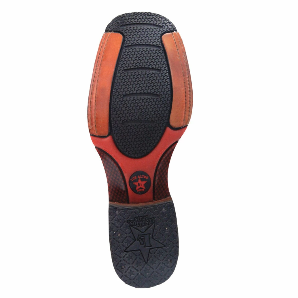 Black Cherry Ostrich Square Toe 2 Black Cherry Ostrich Square Toe - Image 2