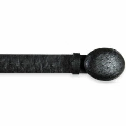 Black Ostrich Belt