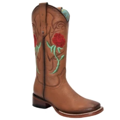 Women's Cowboy Boots With Red Roses