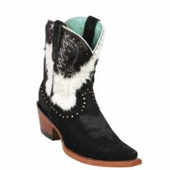 Suede & Cowhide Booties