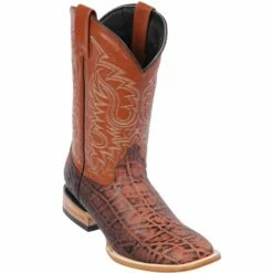 Elephant Print Cognac Boots