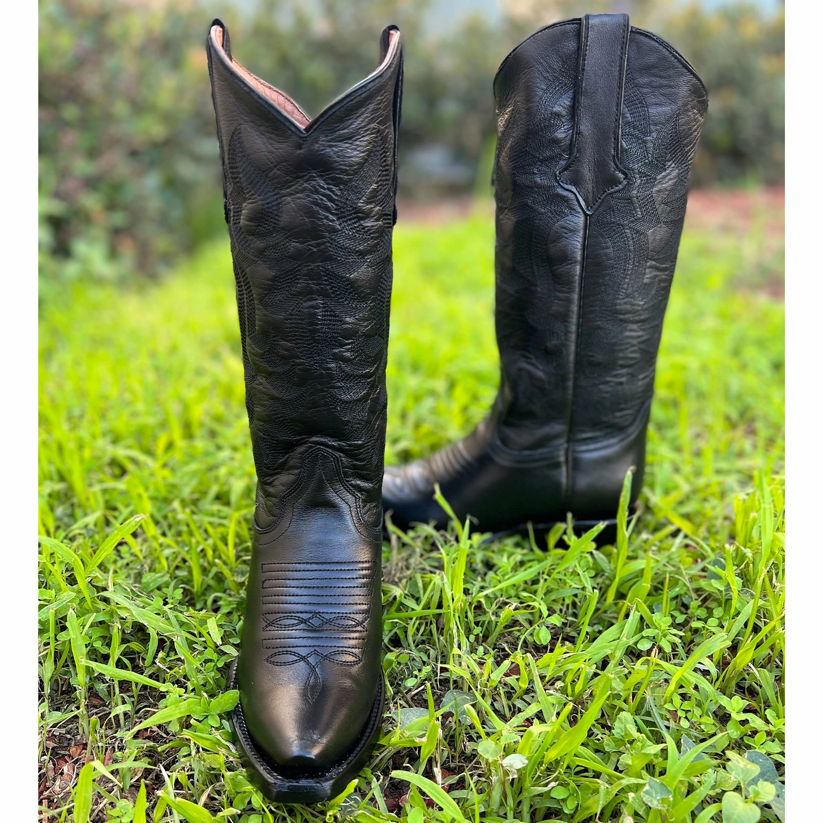 Black Snip Toe Cowgirl Boots 1 Black Snip Toe Cowgirl Boots