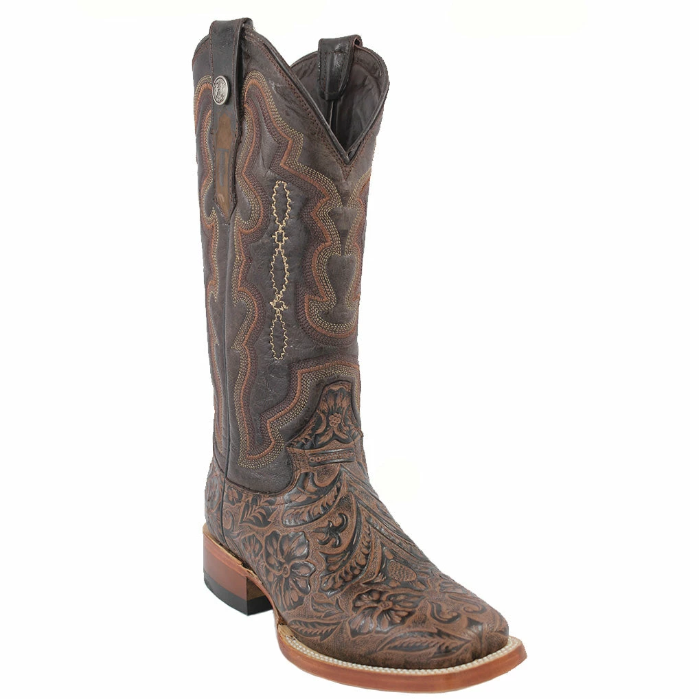 Women's Hand Tooled Boots - Print 1 Women's Hand Tooled Boots - Print
