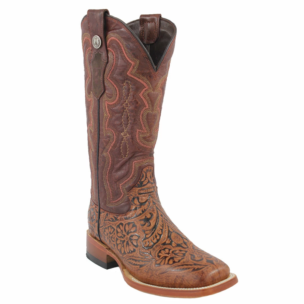 Women's Hand Tooled Boots - Print 2 Women's Hand Tooled Boots - Print - Image 2