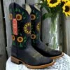 Black Sunflower Women's Cowboy Boots