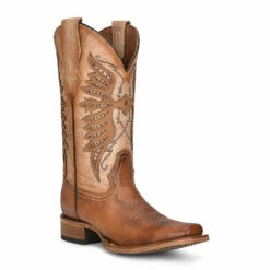 Corral Circle G Brown Studded Cowgirl Boot